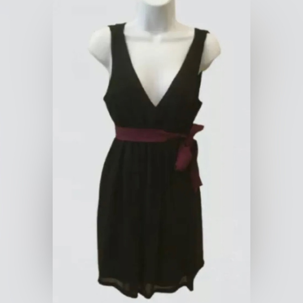American Eagle Empire Waist Black Dress Juniors Size 6 - Picture 3 of 10